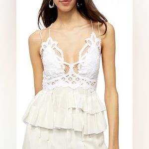 NWT Free People Adella Cami in White - XS